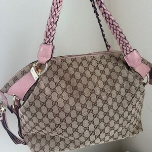 Monogram Bamboo Bar Medium Tote Blush